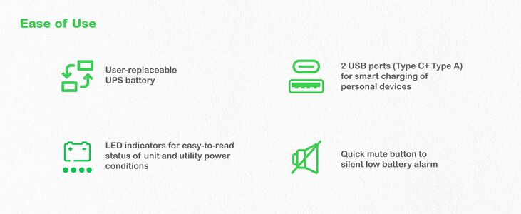 UPS APC Off-line Back-UPS 1050VA/600W USB-C/A Schuko image number 6