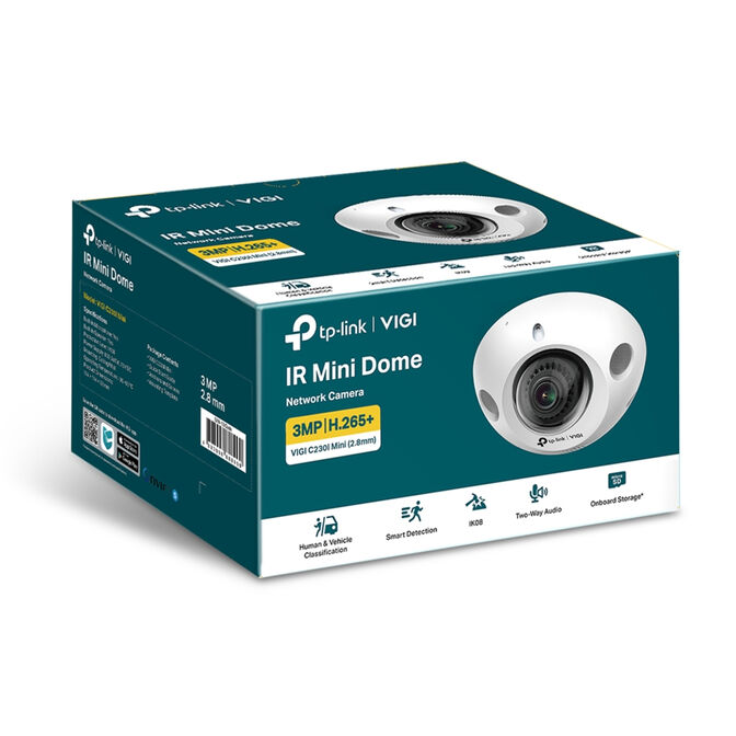 C&aacute;mara de Vigilancia TP-Link VIGI C230I Mini 2.8mm 3MP IR PoE Mini Dome Ultra HD 1296p image number 1