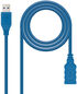 Cable USB 3.0 Nanocable USB-A M/F 1 M Azul image number null