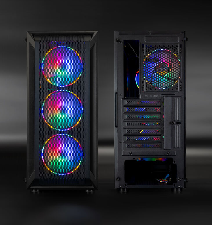 Caja ATX Tooq RAGNAROK Mesh RGB c/ Cristal Templado Negra image number 2