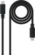 Cable USB 2.0 3A Nanocable USB-C M/M 1.5 M Negro image number null