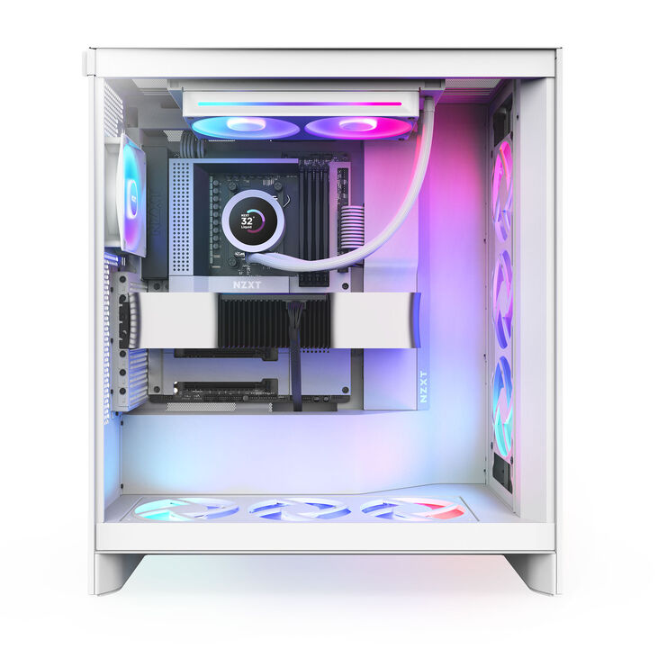 Kit de Refrigeración Líquida CPU NZXT Kraken 240 V2 RGB Blanco image number 7
