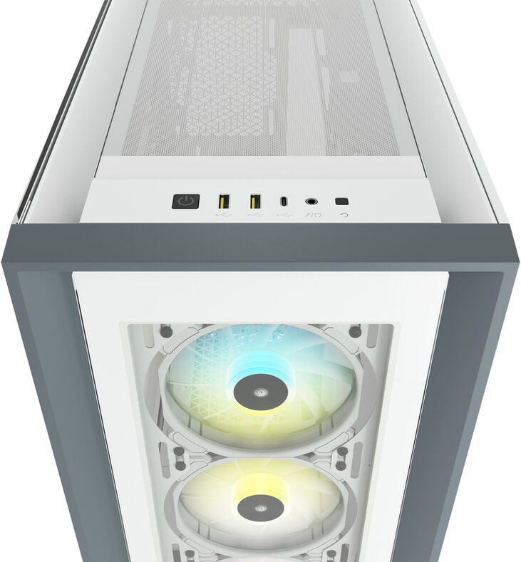 Torre E-ATX Corsair iCUE 5000X RGB Smart Blanco Cristal Templado image number 5