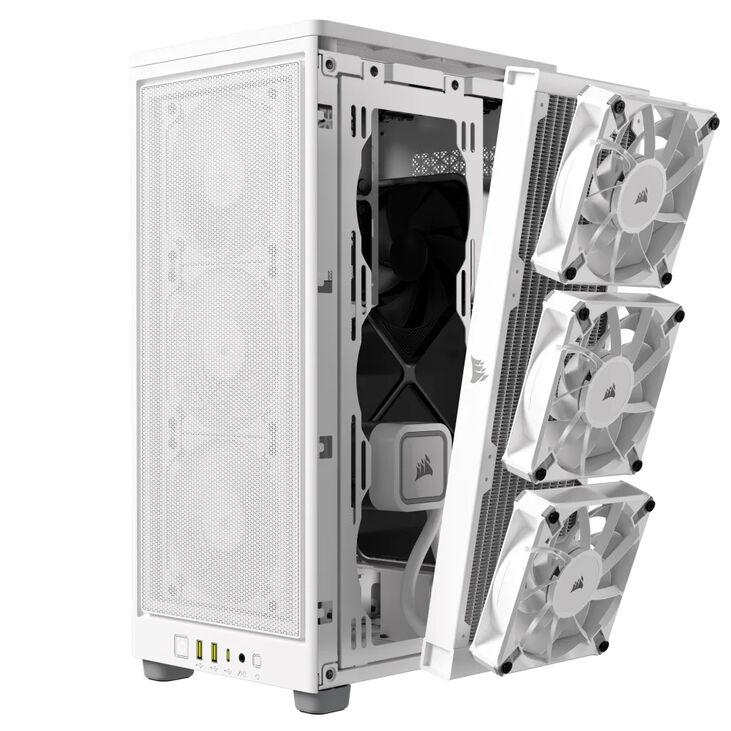 Torre Mini-ITX Corsair 2000D Airflow Blanco Cristal Templado image number 15