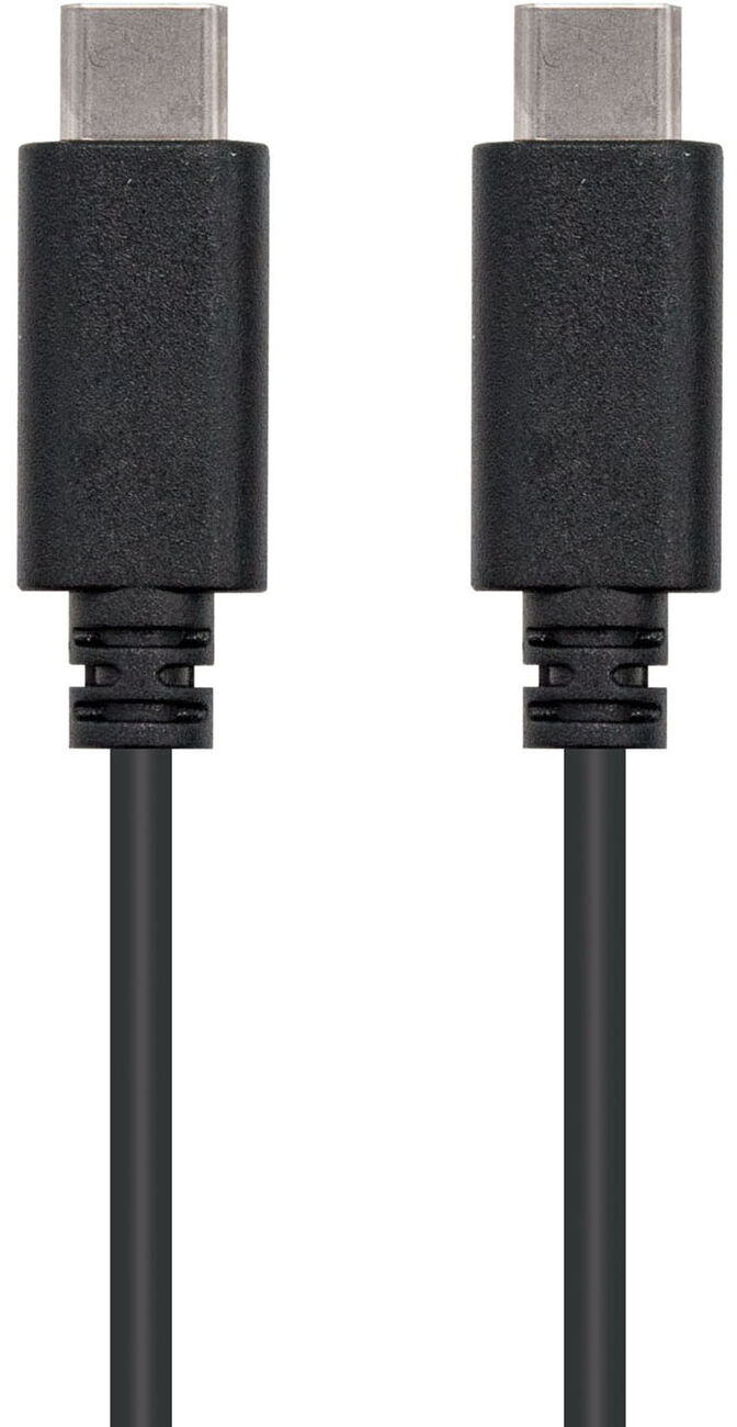 Cable USB 2.0 3A Nanocable USB-C M/M 2 M Negro image number 1