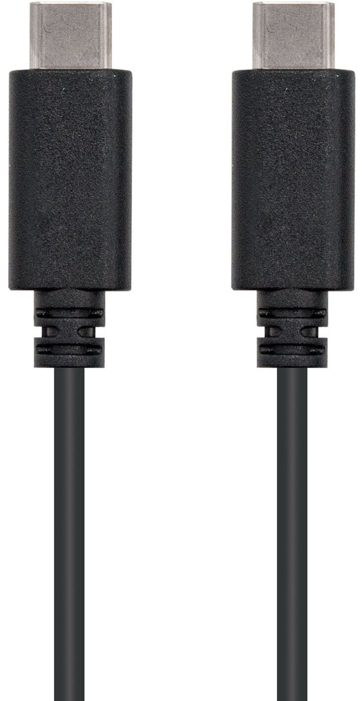Cable USB 2.0 3A Nanocable USB-C M/M 2 M Negro image number 1