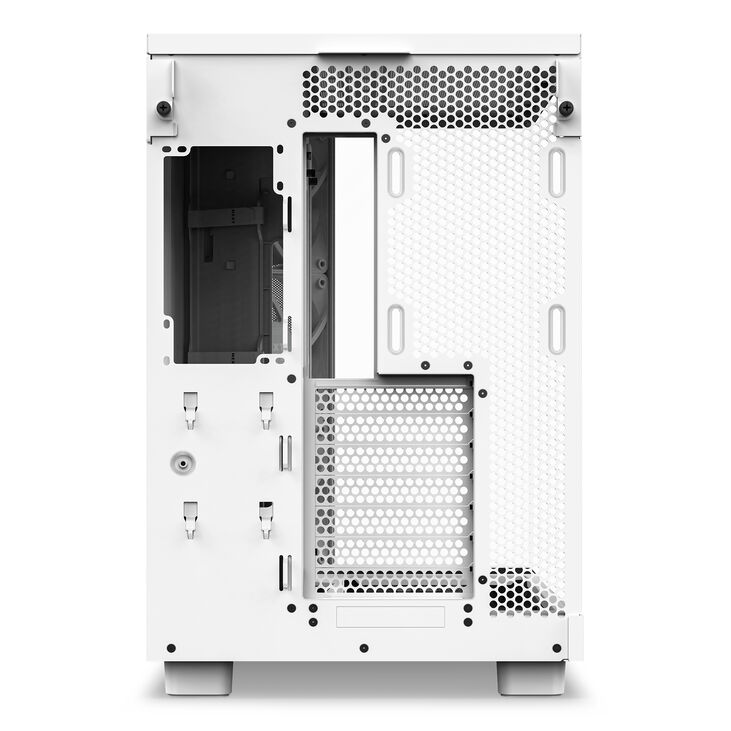 Torre ATX NZXT H6 Flow RGB Blanca Cristal Templado image number 8