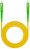 Cable de Fibra Óptica NanoCable SC/APC-SC/APC Monomodo Simplex LSZH 5 M Amarillo