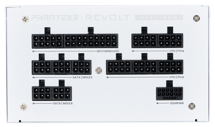 Fuente Modular Phanteks Revolt ATX 3.0 PCIe 5.0 1000W Platinum Branca (Sin Cables Inclu&iacute;dos) image number 2