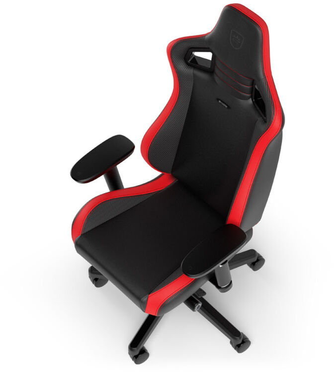 Silla noblechairs EPIC Compact - Negro /Carbono /Rojo image number 6