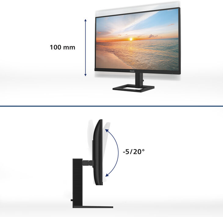 Monitor Philips Série 1000 27" 27E1N1900AE IPS 4K 60Hz USB-C (PD65W) image number 7