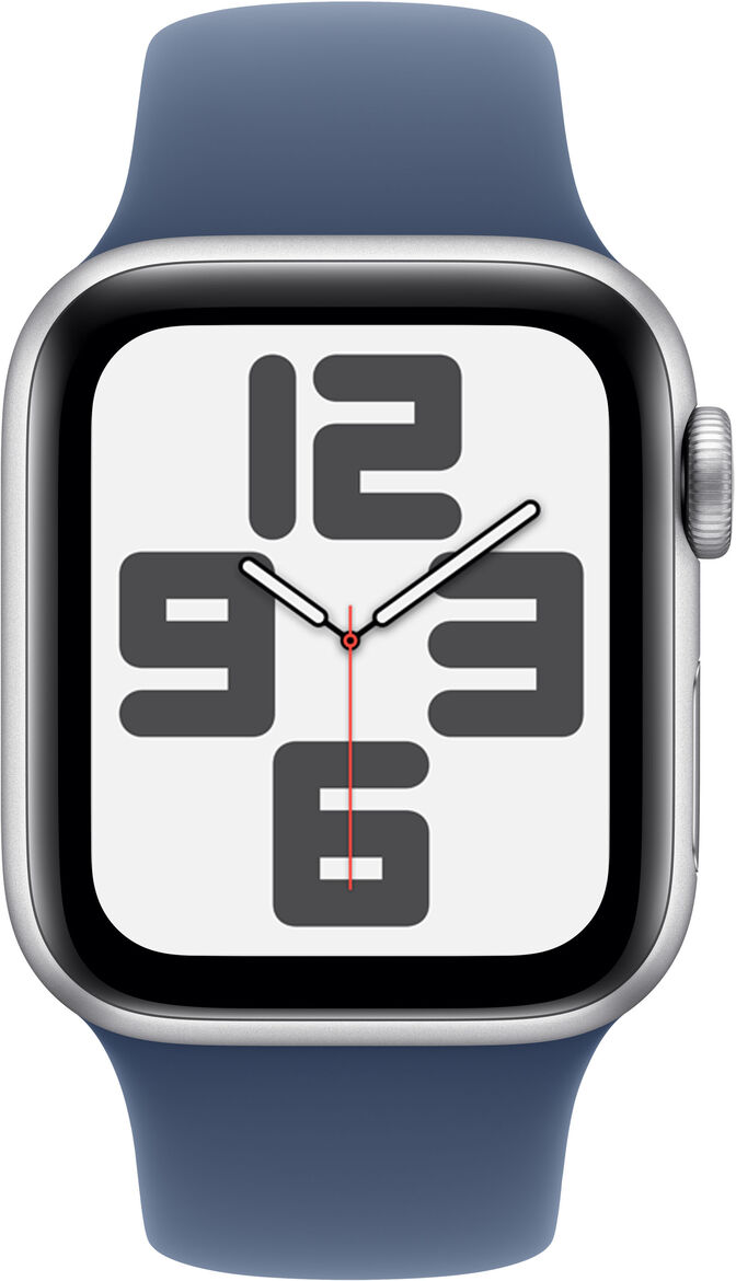 Smartwatch Apple Watch SE (2024) GPS 40mm Aluminio Plata c/ Correa Deportiva Azul Denim - S/M image number 1
