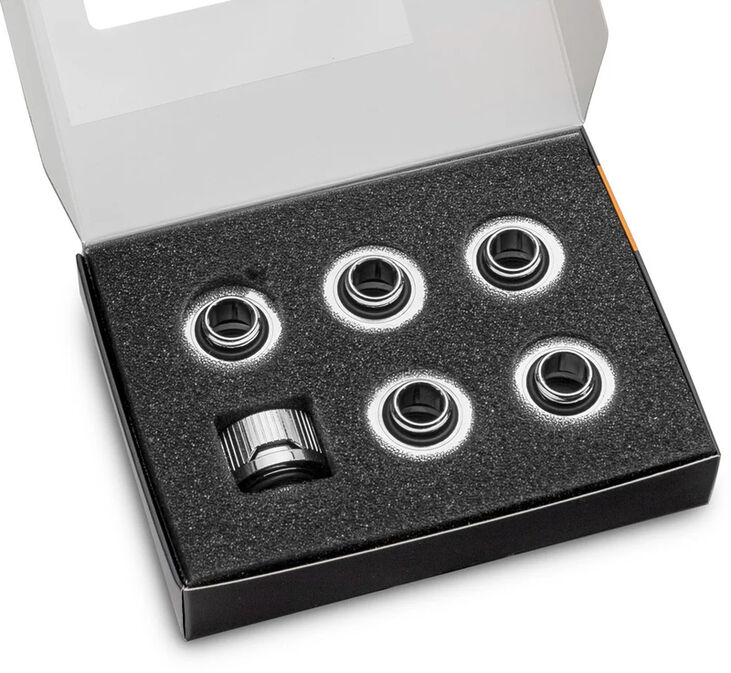 Conector EKWB Quantum Torque HDC 16mm Níquel (Pack 6) image number 2