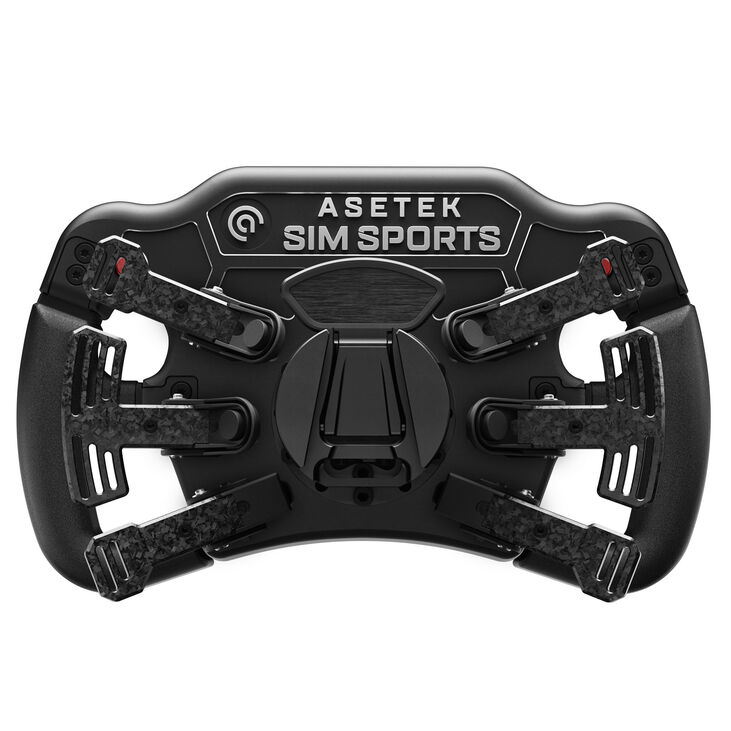 Volante Asetek SimSports Invicta Formula 4.3" LCD, USB-C, Red on Black image number 2