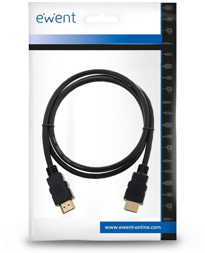 Cable HDMI 2.1 Ewent EC1319 Ultra High Speed c/ Ethernet 8K 60Hz 1.5m Negro image number 2