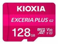 Tarjeta de Memoria Kioxia Exceria Plus G2 SDXC UHS-I C10 U3 V30 A1 128GB