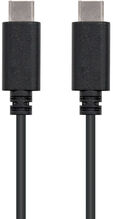 Cable USB 2.0 3A Nanocable USB-C M/M 1 M Negro image number null