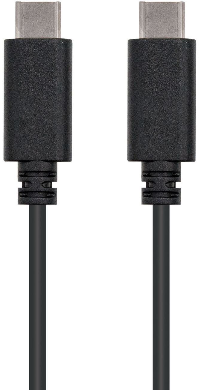 Cable USB 2.0 3A Nanocable USB-C M/M 1 M Negro image number 1