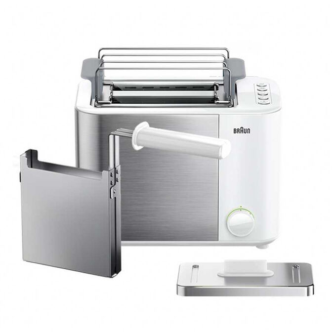 Tostadora Braun HT 5015 WH Blanco/Inox image number 1