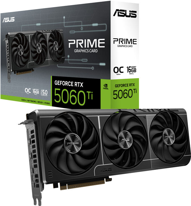 Tarjeta Gr&aacute;fica Asus GeForce&reg; RTX 5060 Ti Prime OC 16GB GDDR7 DLSS4 image number 0