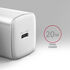 Carregado de pared AXAGON ACU-PD20W, 1 puerta (USB-C), PD3.0/PPS/QC4+/AFC/Apple, 20 W, Blanco image number null