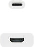 Adaptador NanoCable USB-C M para HDMI F 15 CM Blanco image number null