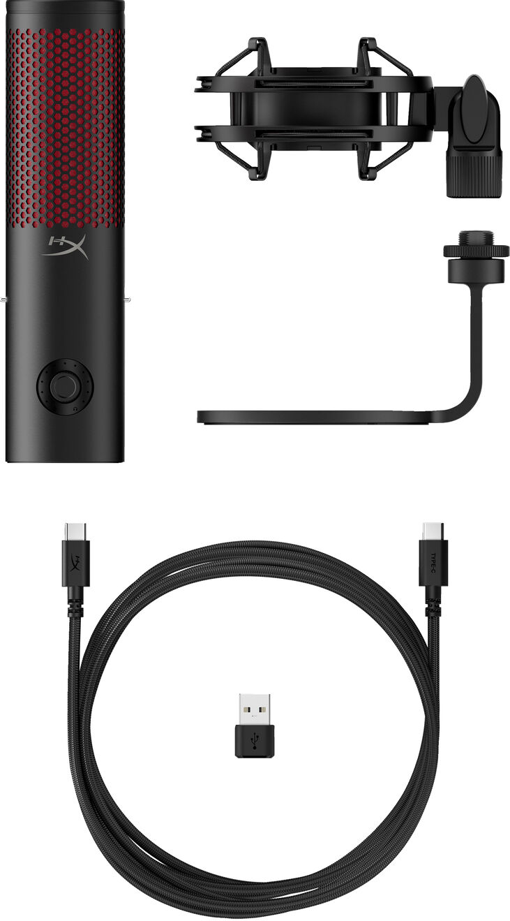 Micrófono Condensador HyperX QuadCast 2 Gaming USB Preto image number 6