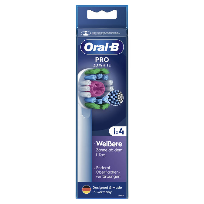 Recambios para Cepillo de Dientes El&eacute;ctrico Oral-B Pro 3D White Pack 4 Unidades Blanco image number 2