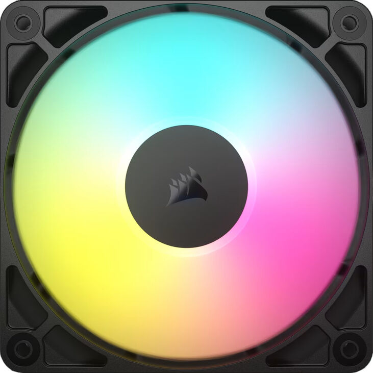 Ventilador Corsair RS120-R ARGB Reverse PWM Negro 120mm (Pack 3) image number 1