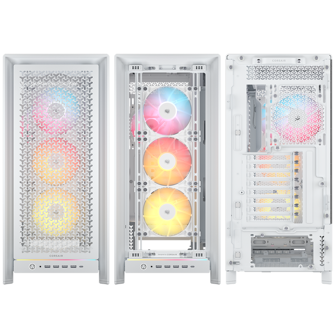 Torre E-ATX Corsair Frame 5000D RS ARGB Airflow Blanco Cristal Templado image number 7