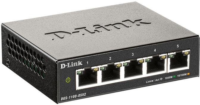 Switch D-Link DGS-1100-05V2 EasySmart 5 Portas Gigabit image number 1