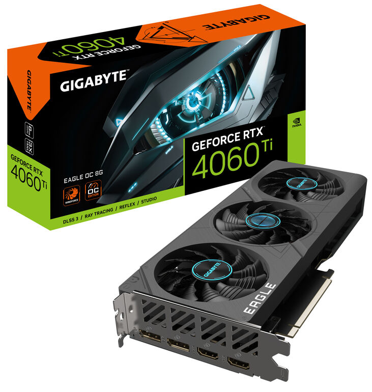 GIGABYTE EAGLE GeForce RTX 4060 Ti OC 8G NVIDIA 8 GB GDDR6 image number 0