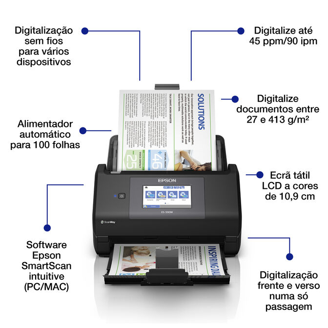 Esc&aacute;ner de Documentos Epson WorkForce ES-590W image number 14