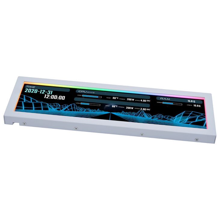 Pantalla Portable Lian Li 8.8" Blanco image number 2