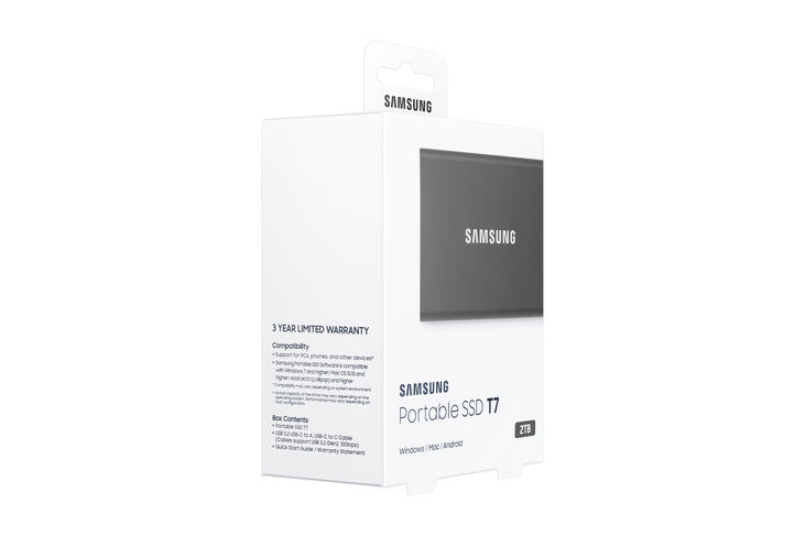 SSD Externo Samsung T7 2TB USB3.2 Gen2 Negro (1050/1000MB/s) image number 9