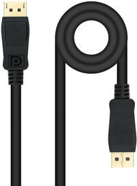 Cable DisplayPort 1.4 Nanocable DP M/M 1.5 M Negro