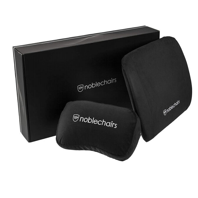 Juego de Almohadas noblechairs Memory Foam Negras image number 0