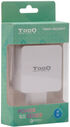 Cargador Tooq Duplo USB-C PD + USB-A QC 3.0 48W Blanco image number null
