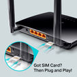 Router TP-Link Archer MR200 V4.0 AC750 Dual-Band WiFi 5 4G LTE 10/100Mbps image number null