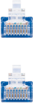 Cable de Red NanoCable RJ45 UTP CAT.5E AWG24 1 M Azul image number null