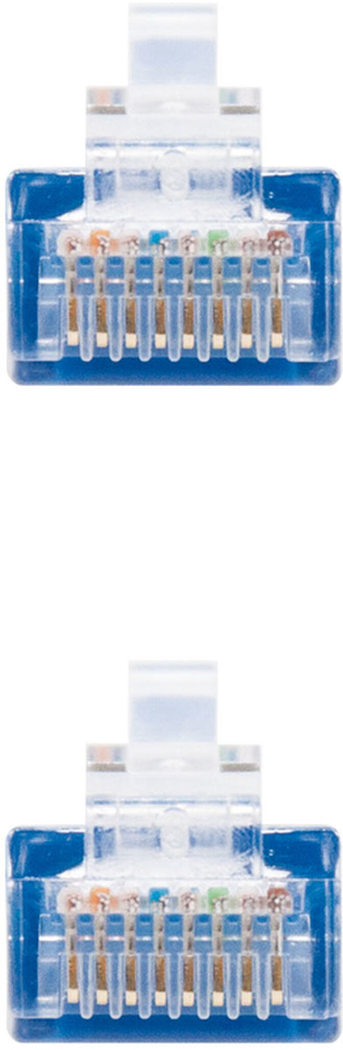 Cable de Red NanoCable RJ45 UTP CAT.5E AWG24 1 M Azul image number 2