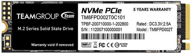 SSD Team Group MP33 PRO 2TB M.2 NVMe (2400/2100MB/s) image number 0