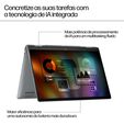 HP Envy x360 2-in-1 Laptop 14-fc0009np Intel Core Ultra 7 155U H&iacute;brido (2-en-1) 35,6 cm (14") Pantalla t&aacute;ctil 2K 16 GB LPDDR5-SDRAM Wi-Fi 7 (802.11be) Windows 11 Home AI PC Plata image number null
