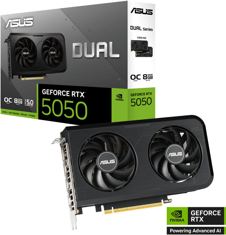 Tarjeta Gráfica Asus GeForce® RTX 5050 Dual OC 8GB GDDR6 DLSS4 image number 0