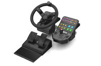 Conjunto Logitech G Saitek Heavy Equipment Volante + Pedales PC