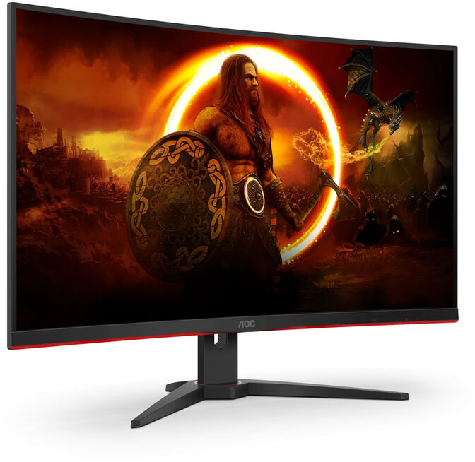 Monitor Curvo AOC Gaming 31.5" C32G2ZE/BK VA FHD 240Hz 1ms FreeSync Premium image number 2