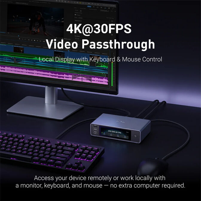 KVM Acesso Remoto GL.iNet GL-RM4PE Comet X PoE Quad Port image number 3