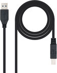 Cable USB 3.0 Impressora Nanocable USB-A/M para USB-B/M 2 M Negro image number null