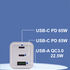 Cargador Ewent EW1323 USB-C Fast Charger 65W Blanco image number null