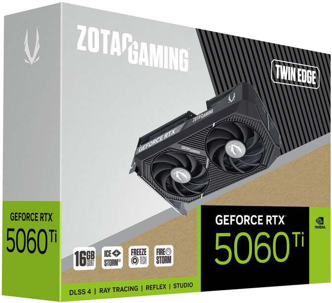 Tarjeta Gr&aacute;fica ZOTAC GeForce&reg; RTX 5060 Ti Twin Edge 16GB GDDR7 DLSS4 image number 6